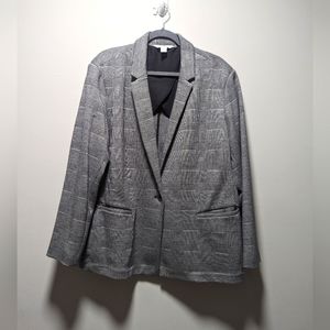Old Navy Glen plaid ponte knit blazer